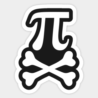 Pi-Rate Crossbones Sticker